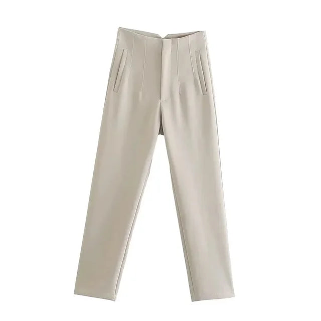 High Waist Formal Pants, Pencil Trousers