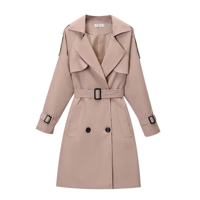 Mid-Length Windbreaker Overcoat