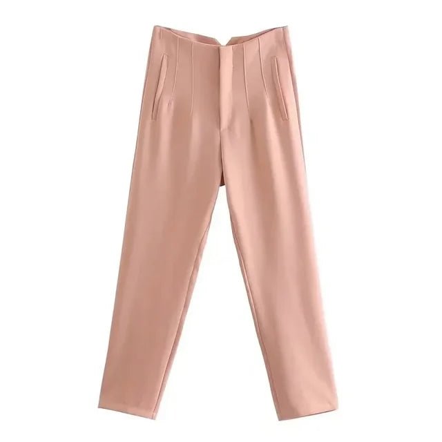 High Waist Formal Pants, Pencil Trousers