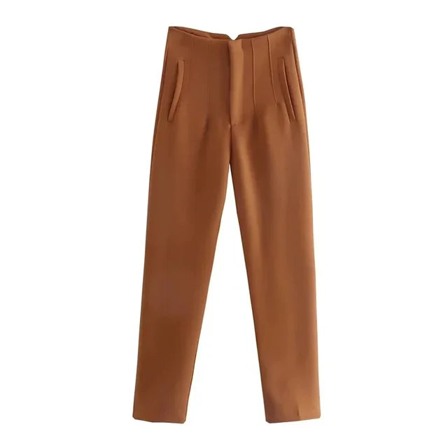 High Waist Formal Pants, Pencil Trousers