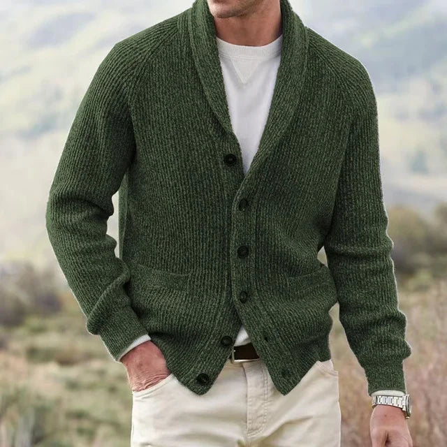 Men's Vintage Buttoned Knitted Slim Coat