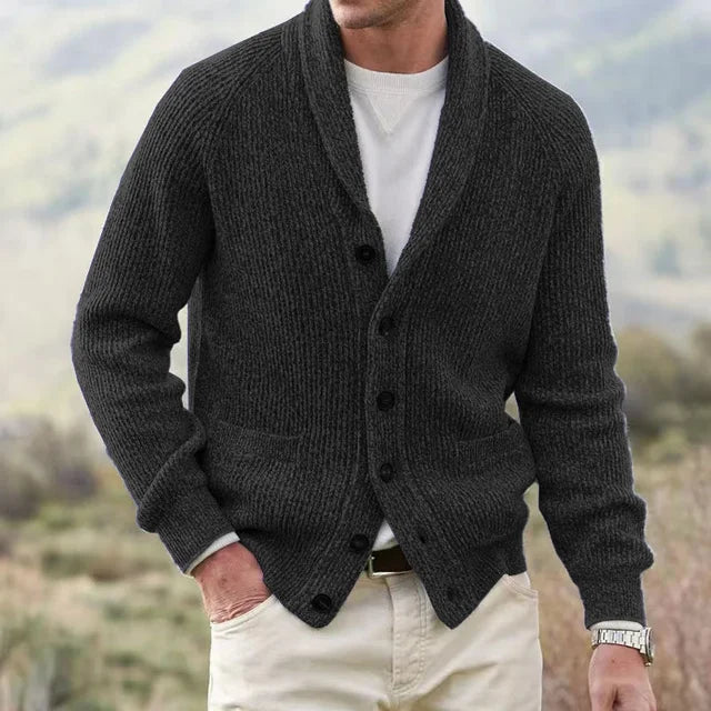 Men's Vintage Buttoned Knitted Slim Coat