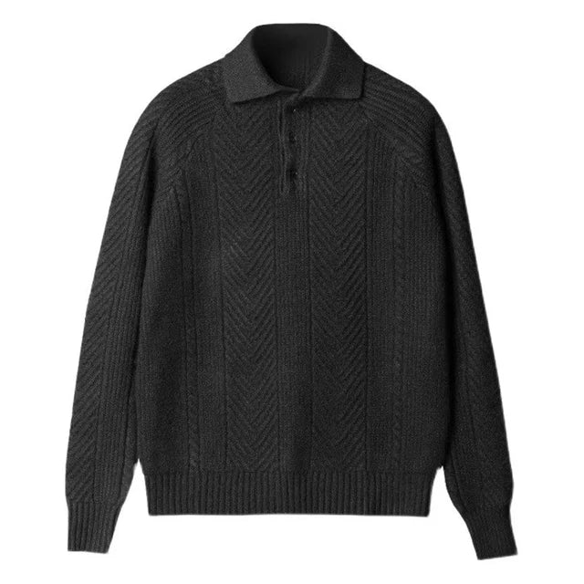 Men's Slim Fit Knitted Polo Shirt