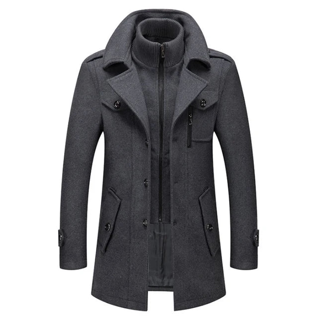 Men's Wool Blend Over Coat