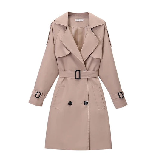 Mid-Length Windbreaker Overcoat