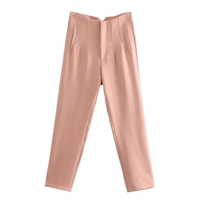High Waist Formal Pants, Pencil Trousers