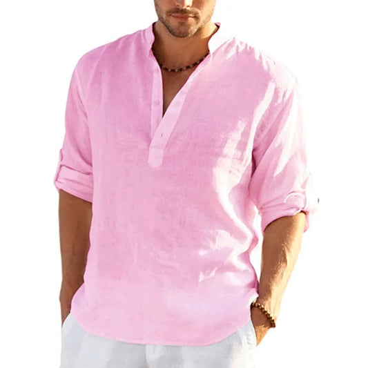 Long Sleeve Linnen T-Shirt