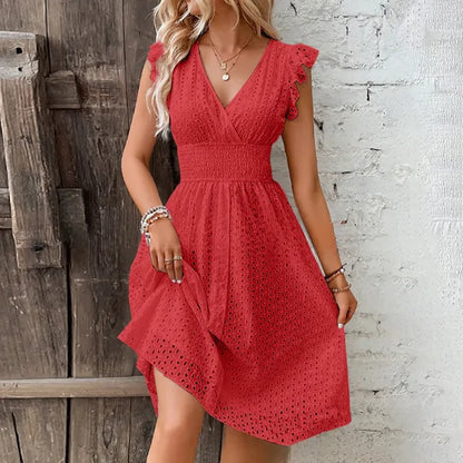 Women's Lace Jacquard Dress