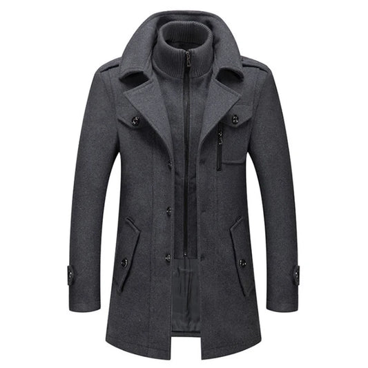Men's Wool Blend Over Coat