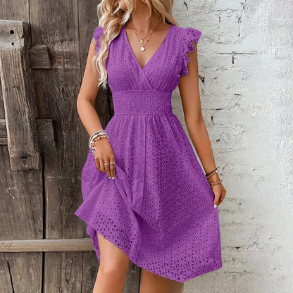 Women's Lace Jacquard Dress
