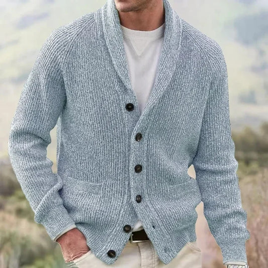 Men's Vintage Buttoned Knitted Slim Coat